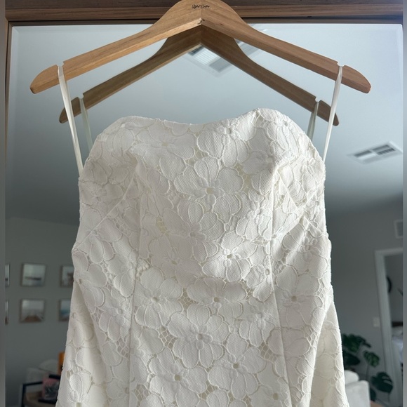 Blush By JM Strapless Lace Dress - Picture 2 of 9